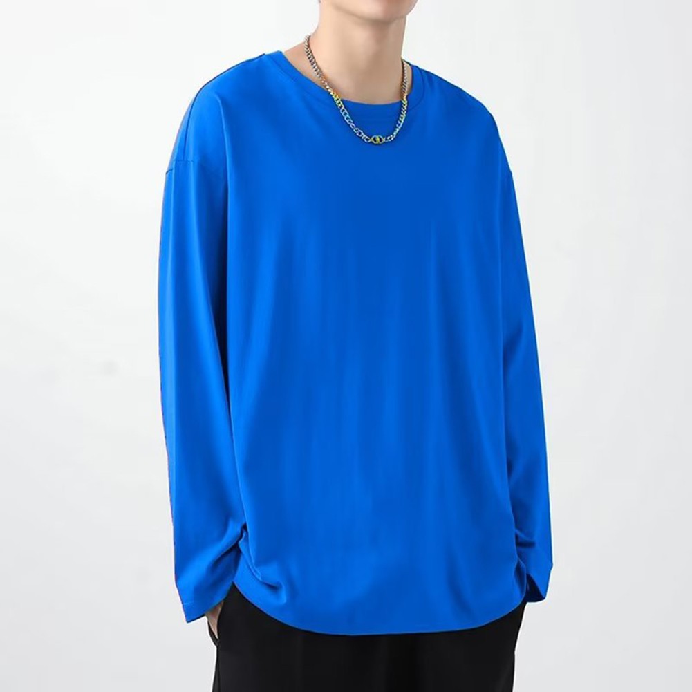 Casual Wear Breathable Crew Neck 10% Spandex 90% Polyester Long Sleeve Style - Picture 13 of 20