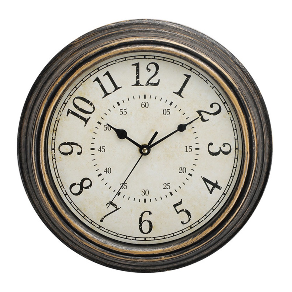 Non-Ticking Quartz Clock Easy To Read Face Large Bold Numerals Functional Use