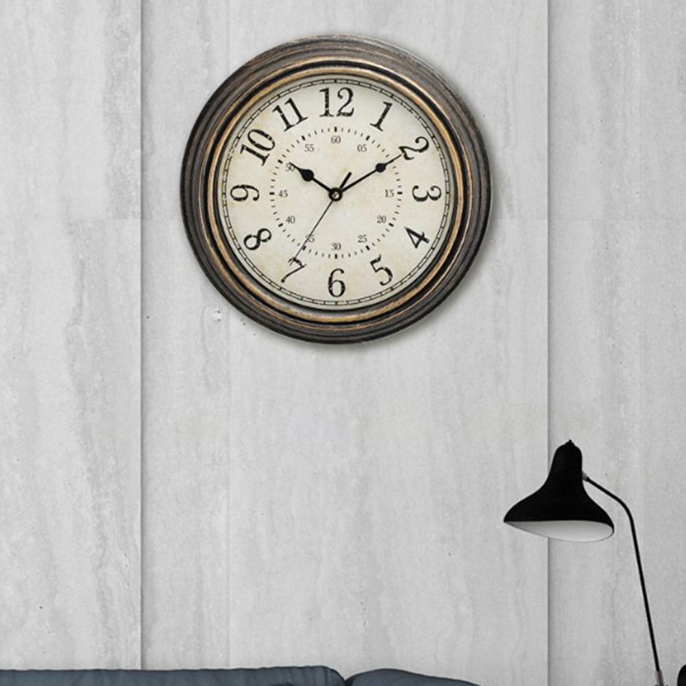 Non-Ticking Quartz Clock Easy To Read Face Large Bold Numerals Functional Use