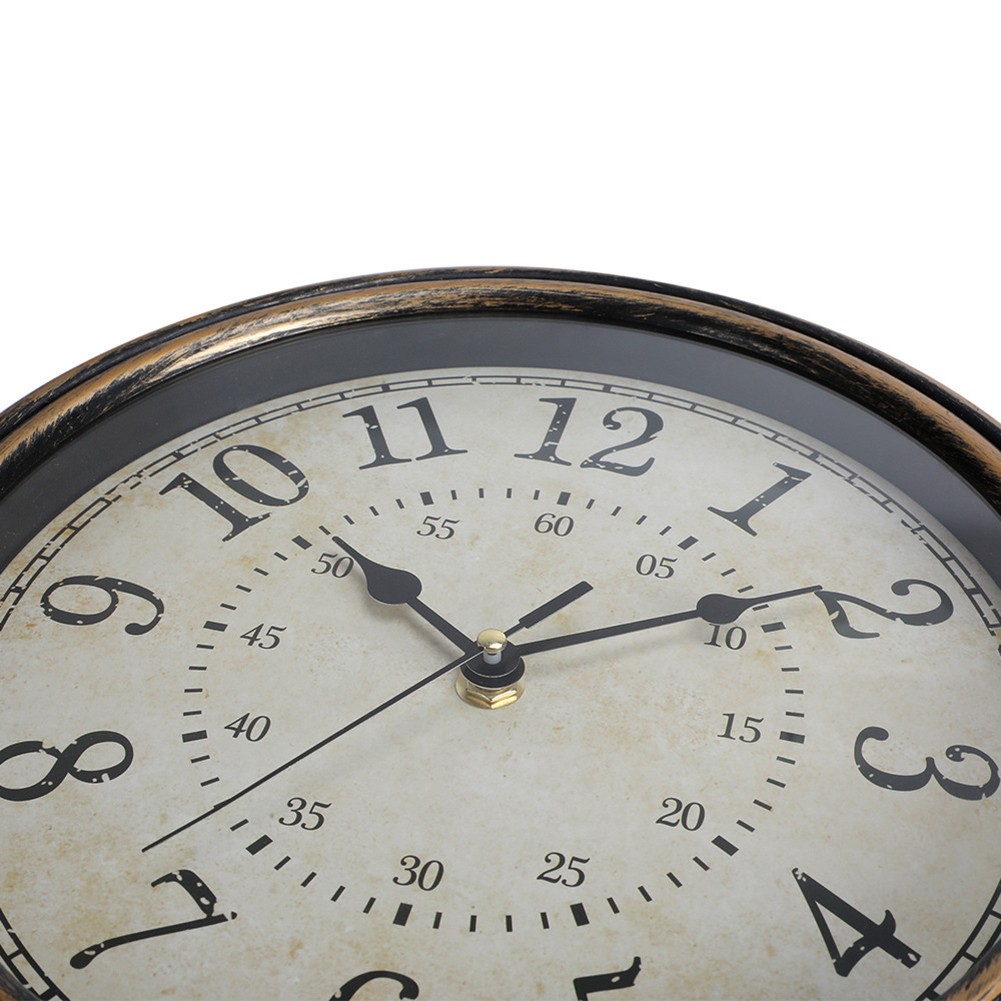 Non-Ticking Quartz Clock Easy To Read Face Large Bold Numerals Functional Use