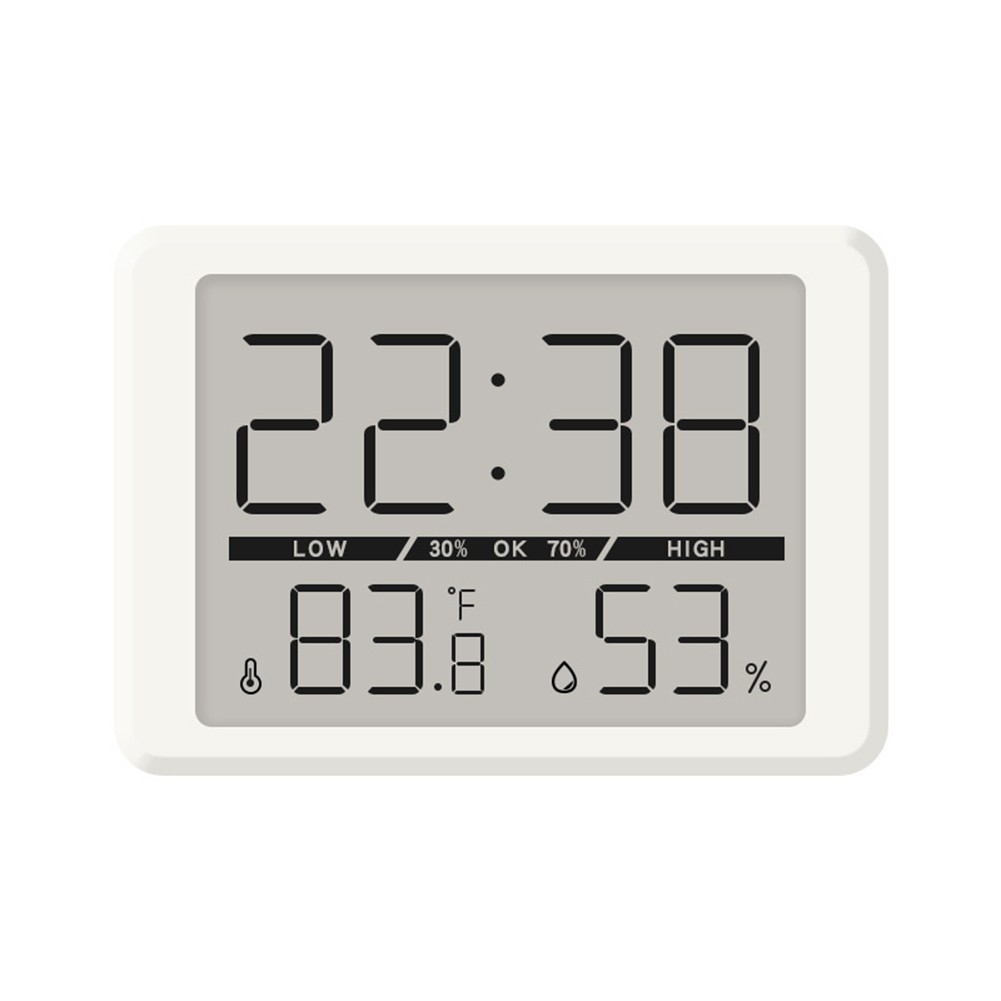 Digital Wall Clock with Temperature Humidity Monitor Large Display Battery Run - Picture 25 of 45