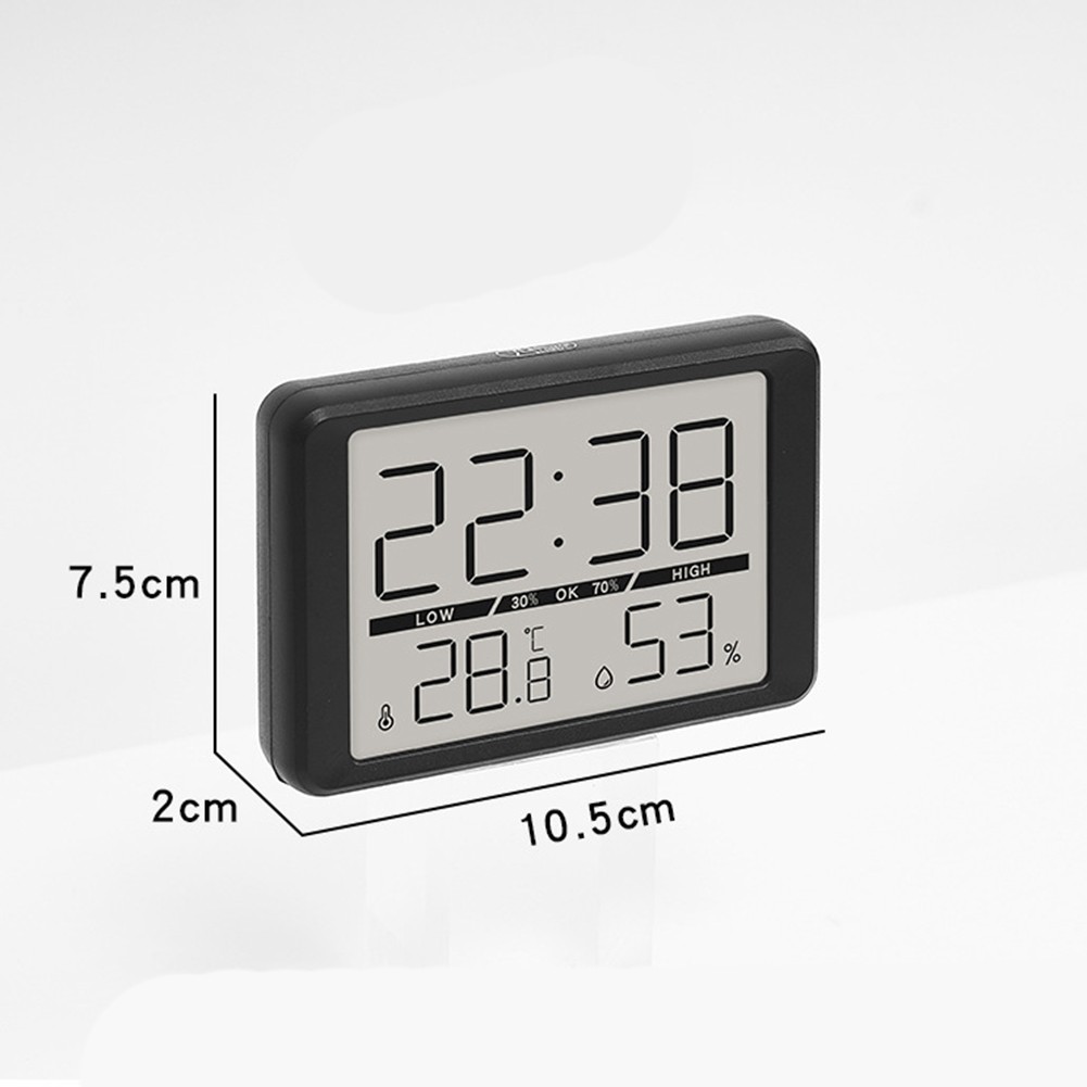 Digital Wall Clock with Temperature Humidity Monitor Large Display Battery Run - Picture 28 of 45