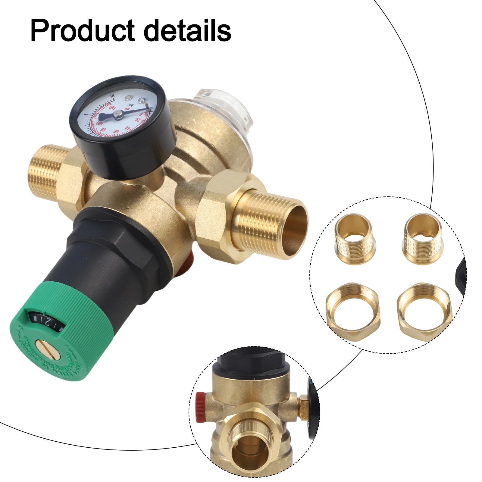 Für Honeywell zugelassene effiziente 2 Union verstellbare Wasserregler Kit - Bild 21 von 26