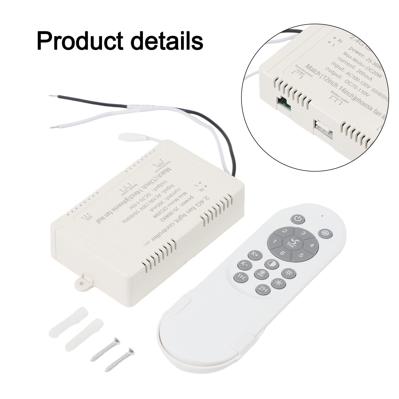 24V Fan Light with Remote Control for Customizable Lighting Experience - Picture 22 of 33