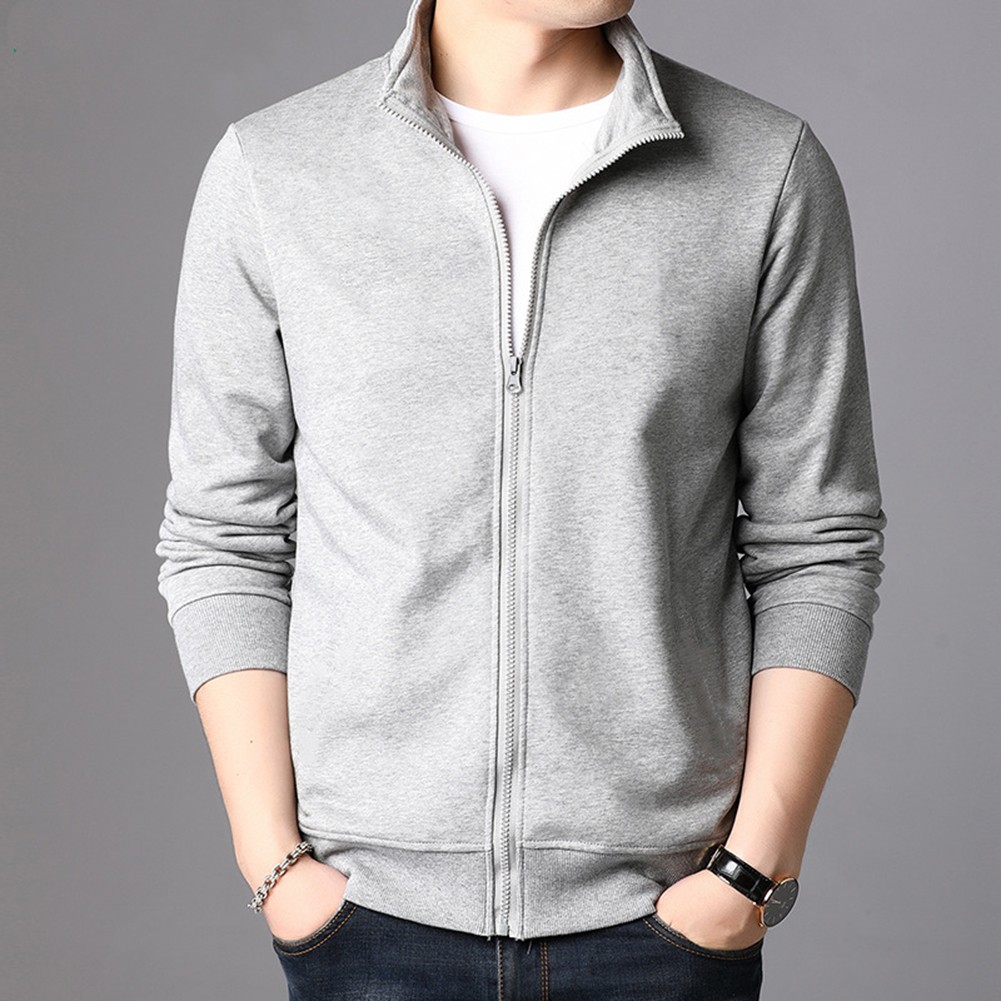 Men Casual Jacket Autumn Cardigan Easy Maintenance Clothing Open Cardigan Style - Picture 17 of 48