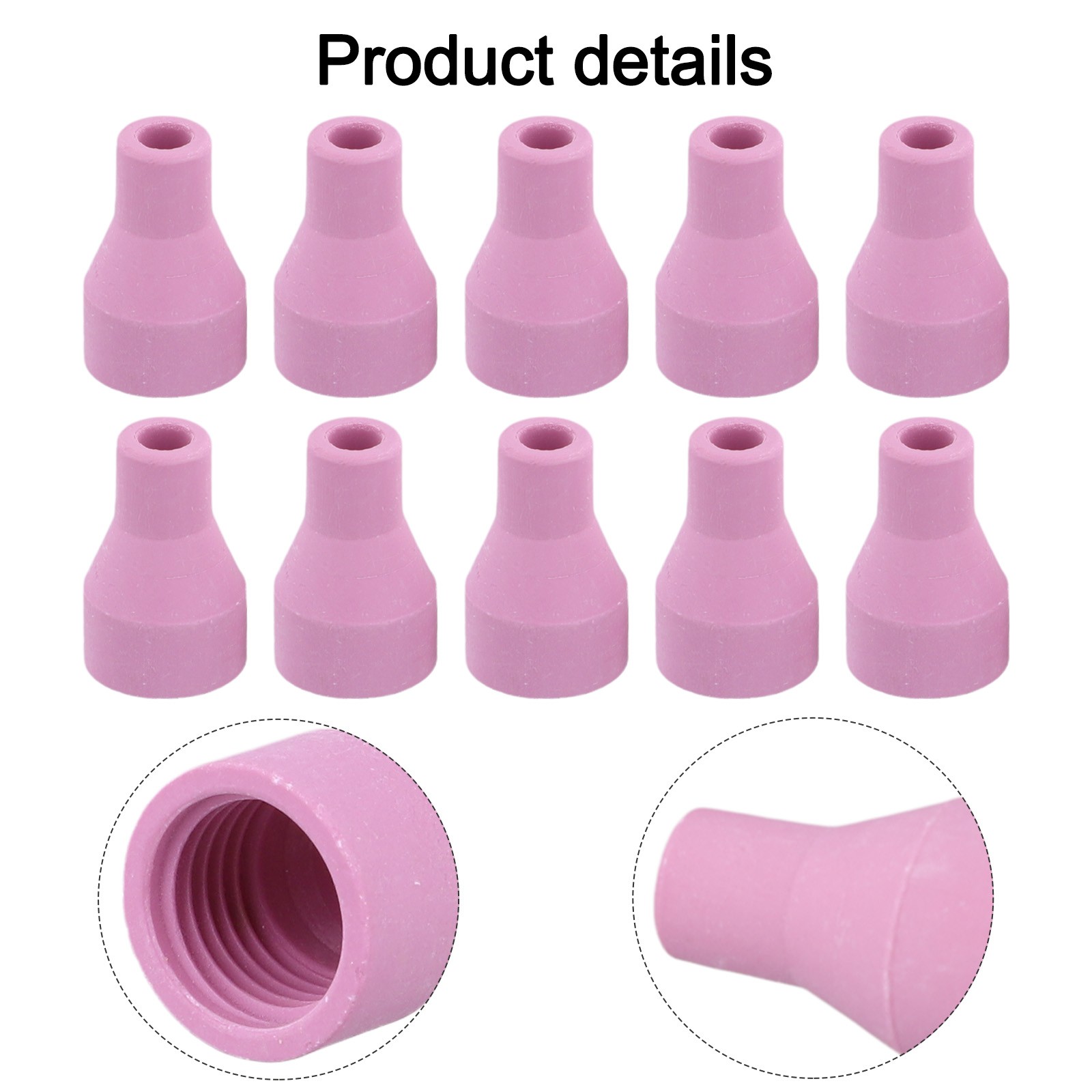 Alumina Oxide Welding Nozzles for Consistent For Argon Flow Management