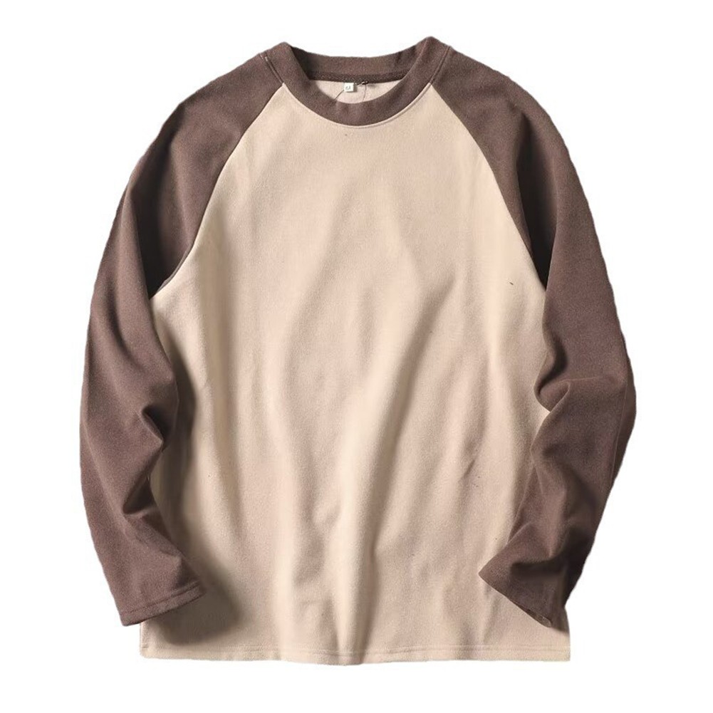 A womens long sleeve tshirt with twotone base and doublesided fleece fabric - Picture 15 of 21