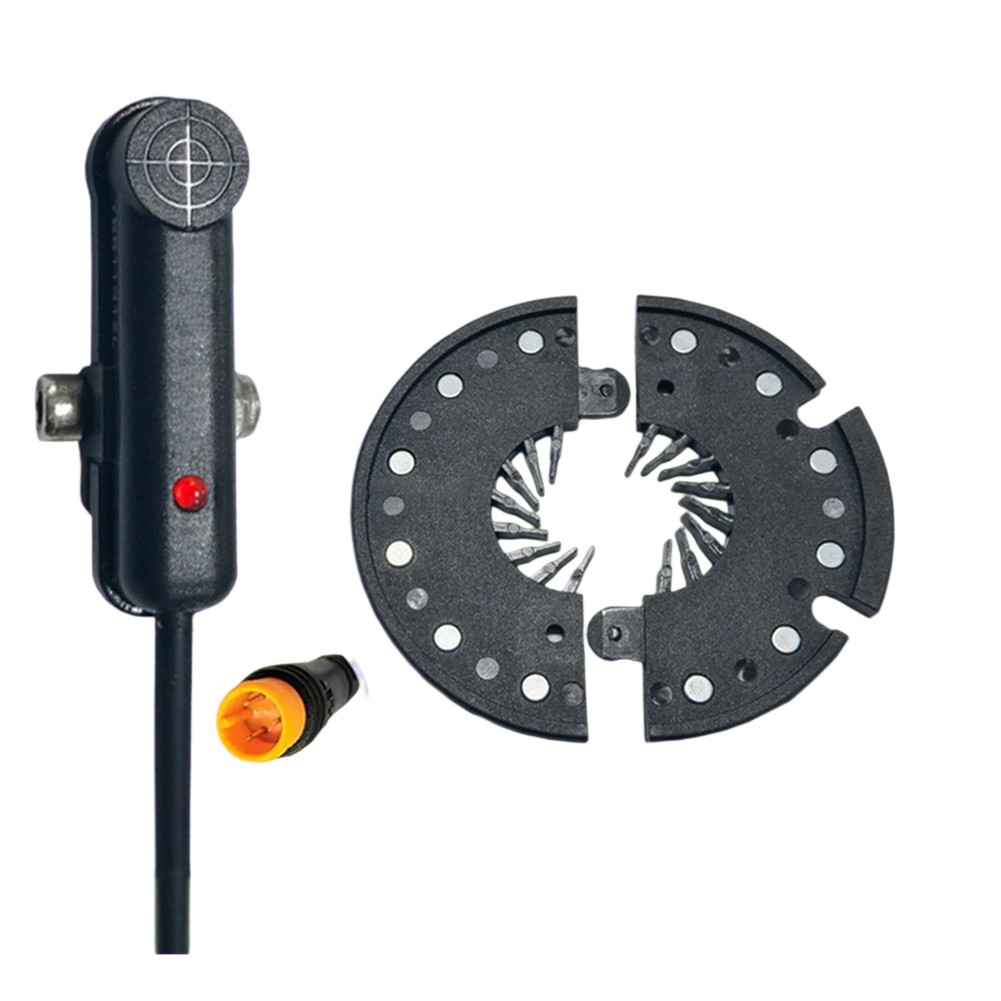 Dual Hall Pedal Assist Sensor for Electric Bike Waterproof 12 Magnet PAS Sensor