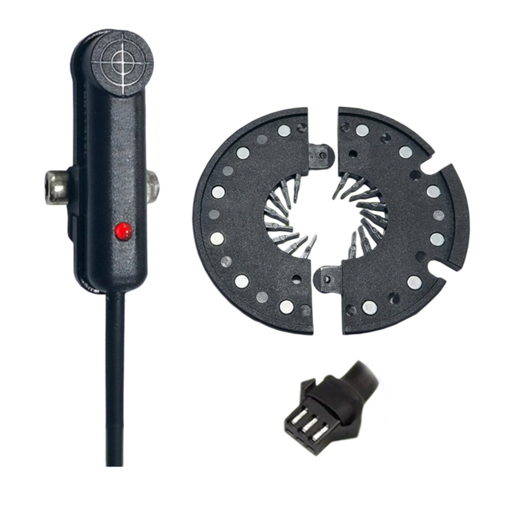 Electric Bike Pedal Sensor Dual Hall 12 Magnet PAS Sensor Waterproof Left Side