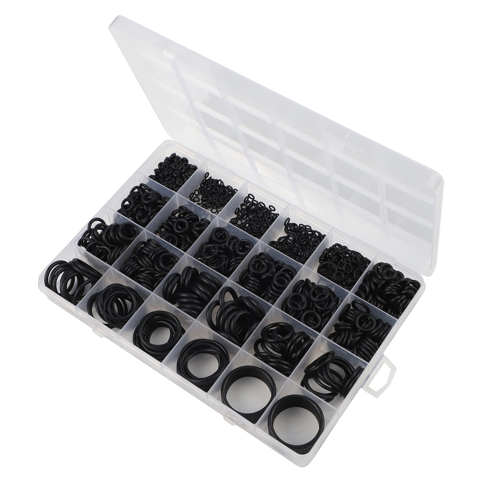 Organized 1020pcs O Rings with Plastic Storage for Easy Identification