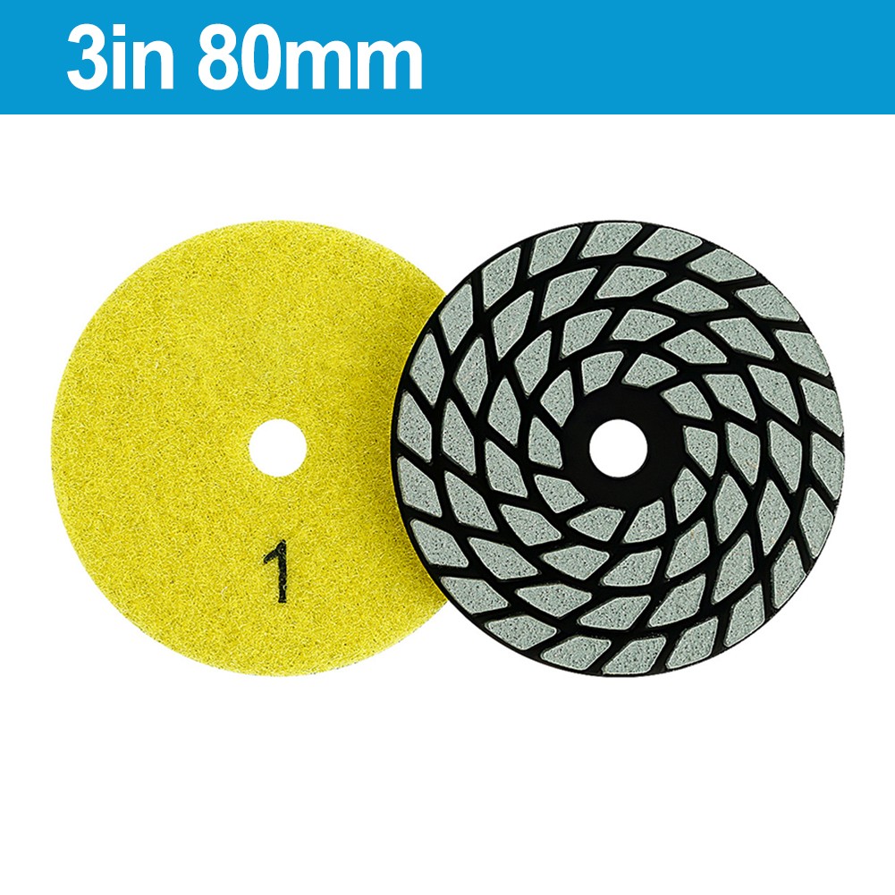 3 Inch 80mm Polishing Pad Flexible for Granite Marble Quartz Stone Finishing