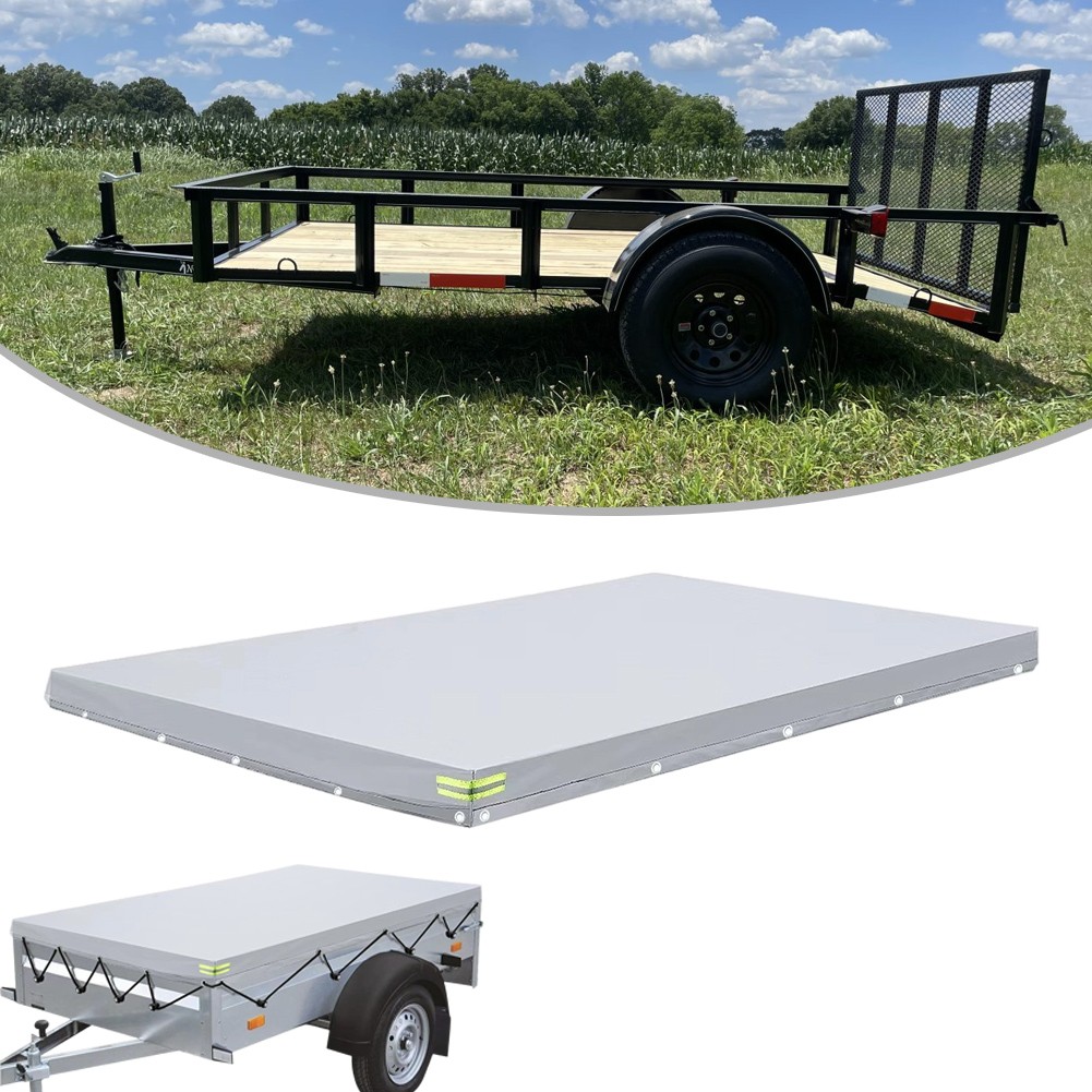 Anhängerabdeckung Wasserdicht Schwerlast Vinyl Material für Anhänger Schutz - Bild 13 von 19