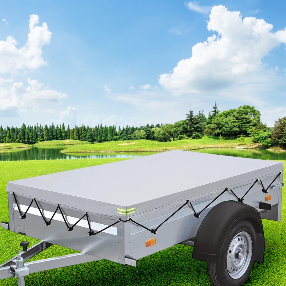 Anhängerabdeckung Wasserdicht Schwerlast Vinyl Material für Anhänger Schutz - Bild 12 von 19