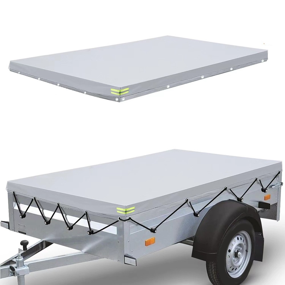 Anhängerabdeckung Wasserdicht Schwerlast Vinyl Material für Anhänger Schutz - Bild 14 von 19