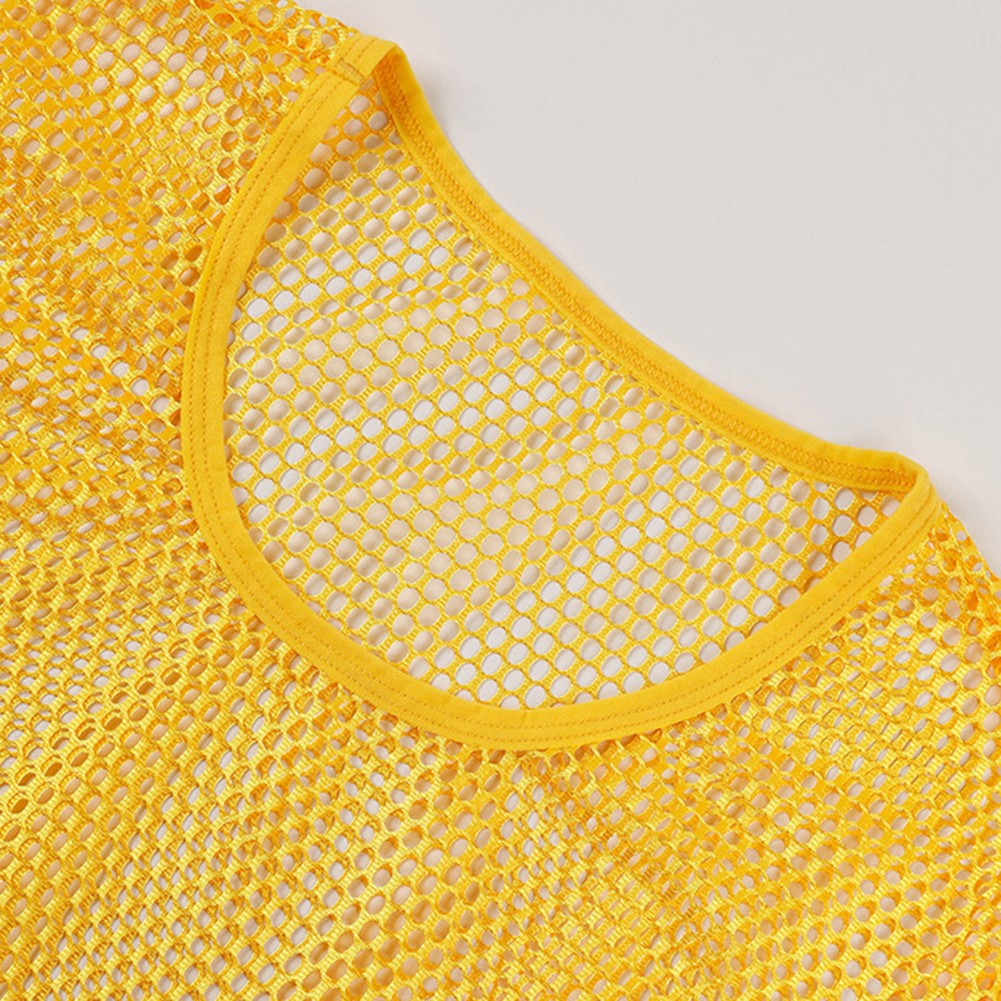 Mesh See Through Men TShirt Fishnet Short Sleeve Clubwear Undershirt Tee - Picture 16 of 20