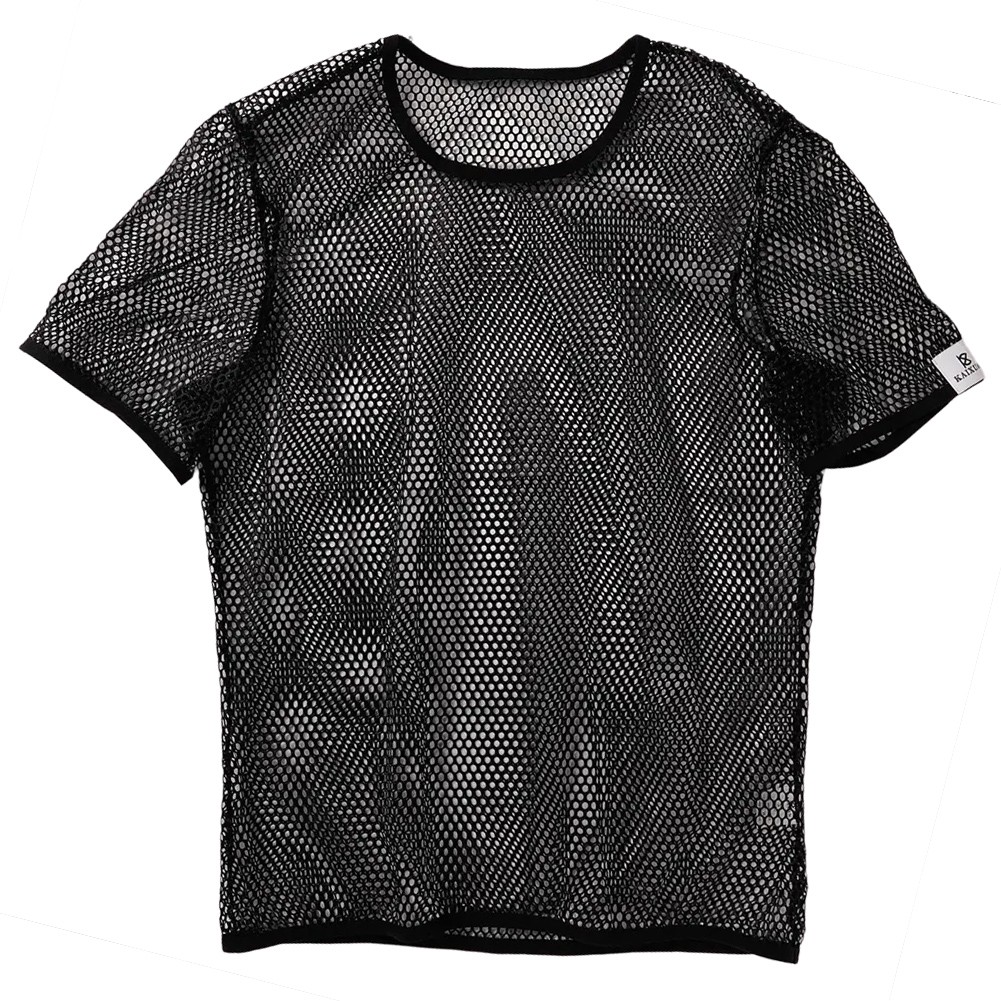 Mesh See Through Men TShirt Fishnet Short Sleeve Clubwear Undershirt Tee - Picture 12 of 20