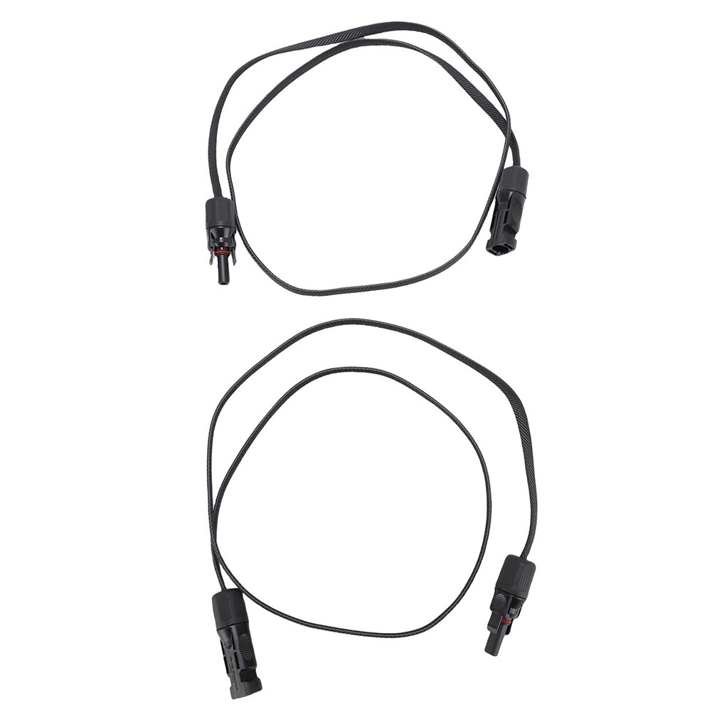Solar Cable Extension 1 Pair Flexible Flat Wire with Pre Installed Connectors
