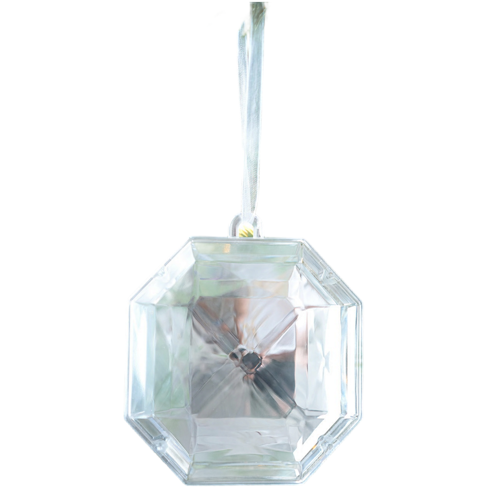 Square and Round Plastic Christmas Tree Hanging Ornaments Seasonal Decorations - Picture 14 of 21