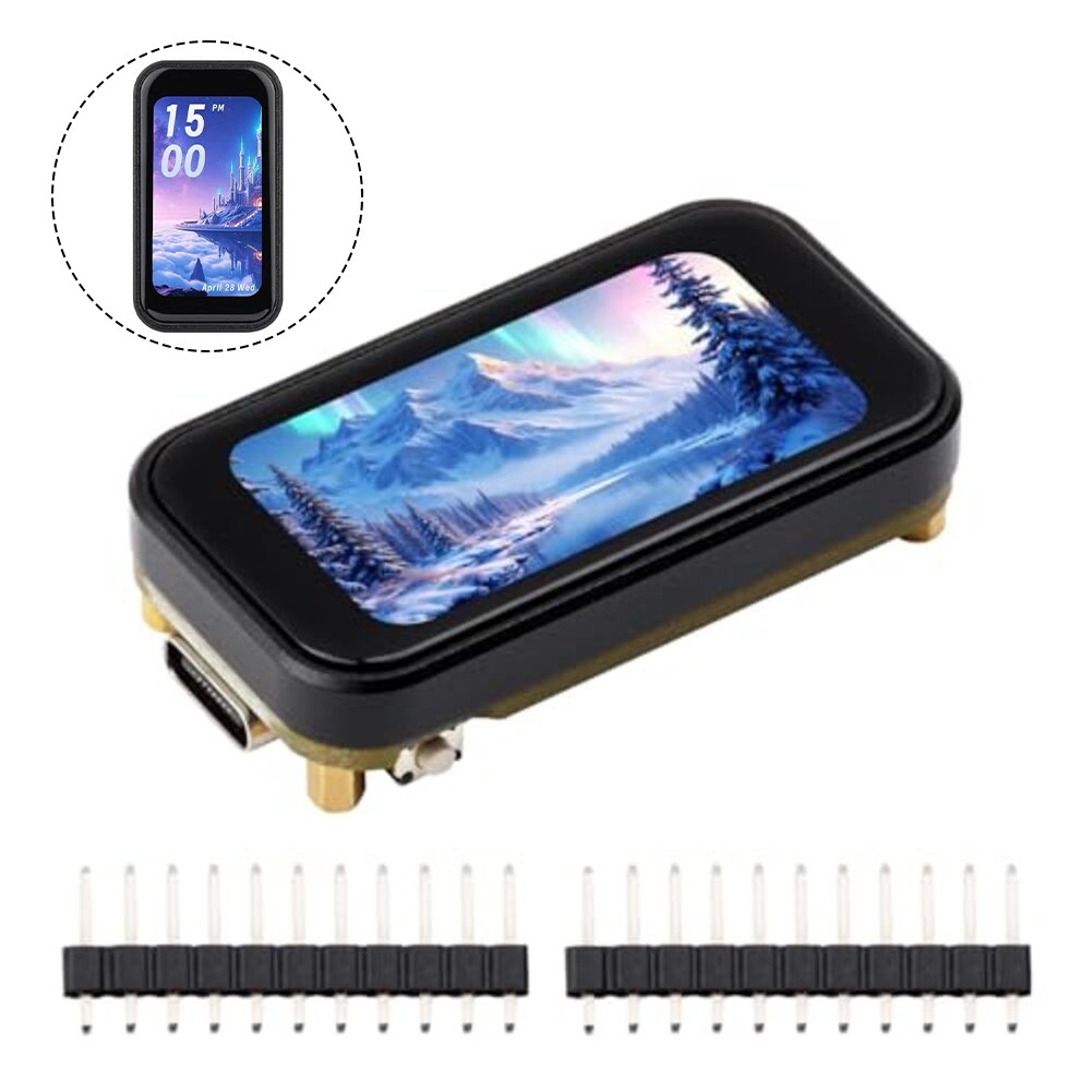 For ESP32S3 1 47 Inch Capacitive Touch Display Board Dual Core 2 4GHz Wireless