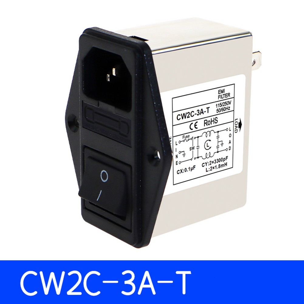 Kaltgeräte Netzfilter CW2C3610AT Sicherungsschalter Wippe 220V zum Schutz vor - Produktbild 1