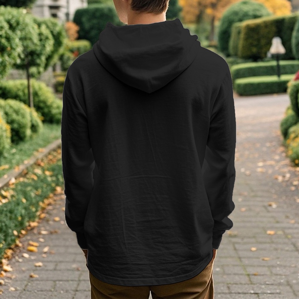 For Mens Hooded Linen Shirt Casual Soft Loose Fit Long Sleeve Button Front Top - Picture 20 of 56
