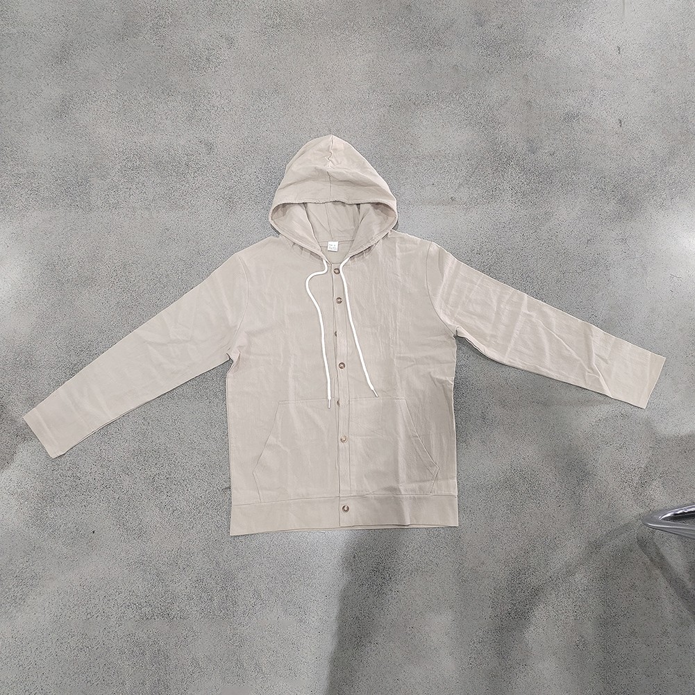 Casual Linen Tops Comfortable Fabric Daily Wear Hooded Design Regular Length - Picture 21 of 48