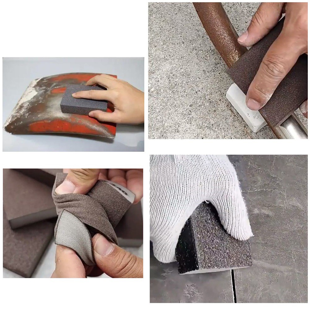 Multipurpose Sanding Sponge Block with Various Grits for Surface Sanding