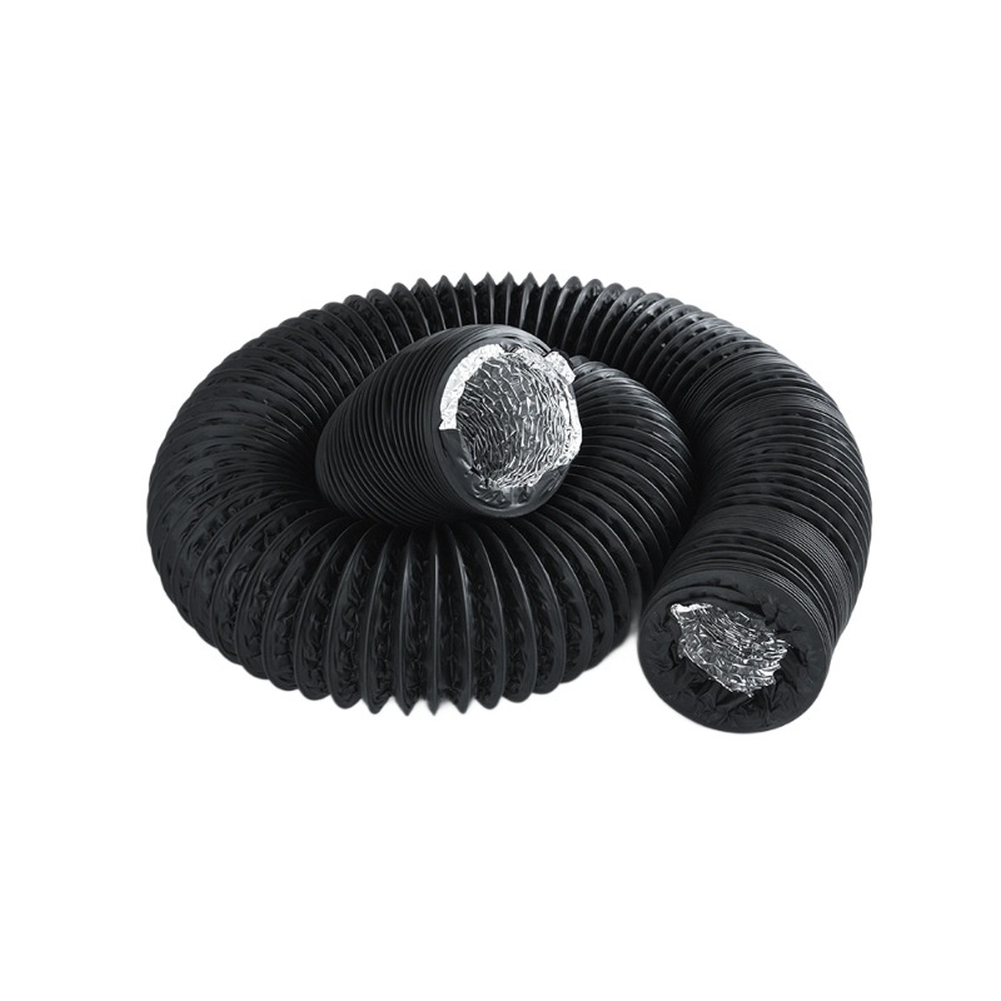 Flexible Ventilation Pipe Double Layer PVC Aluminum Foil Air Duct Hose ...