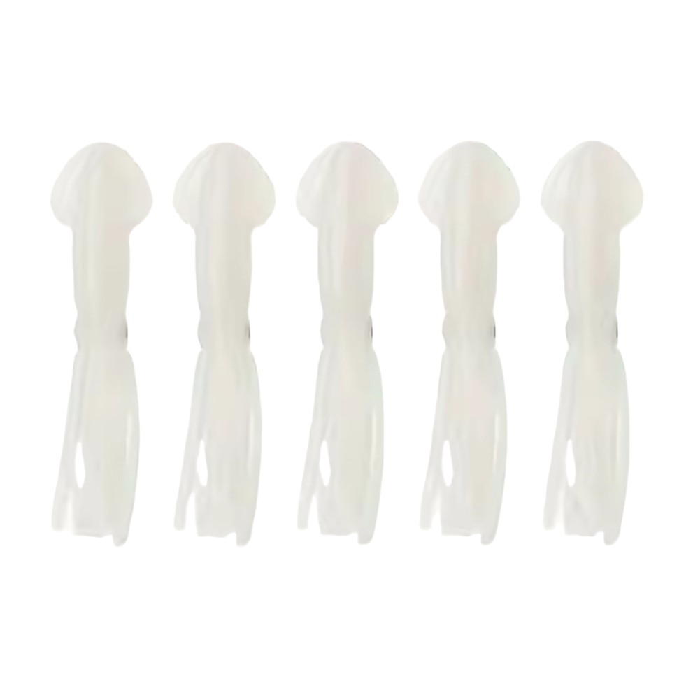 Luminous Soft Silicone Squid Baits 5 Pack Hollow Tubular Fishing Lures - Picture 10 of 10