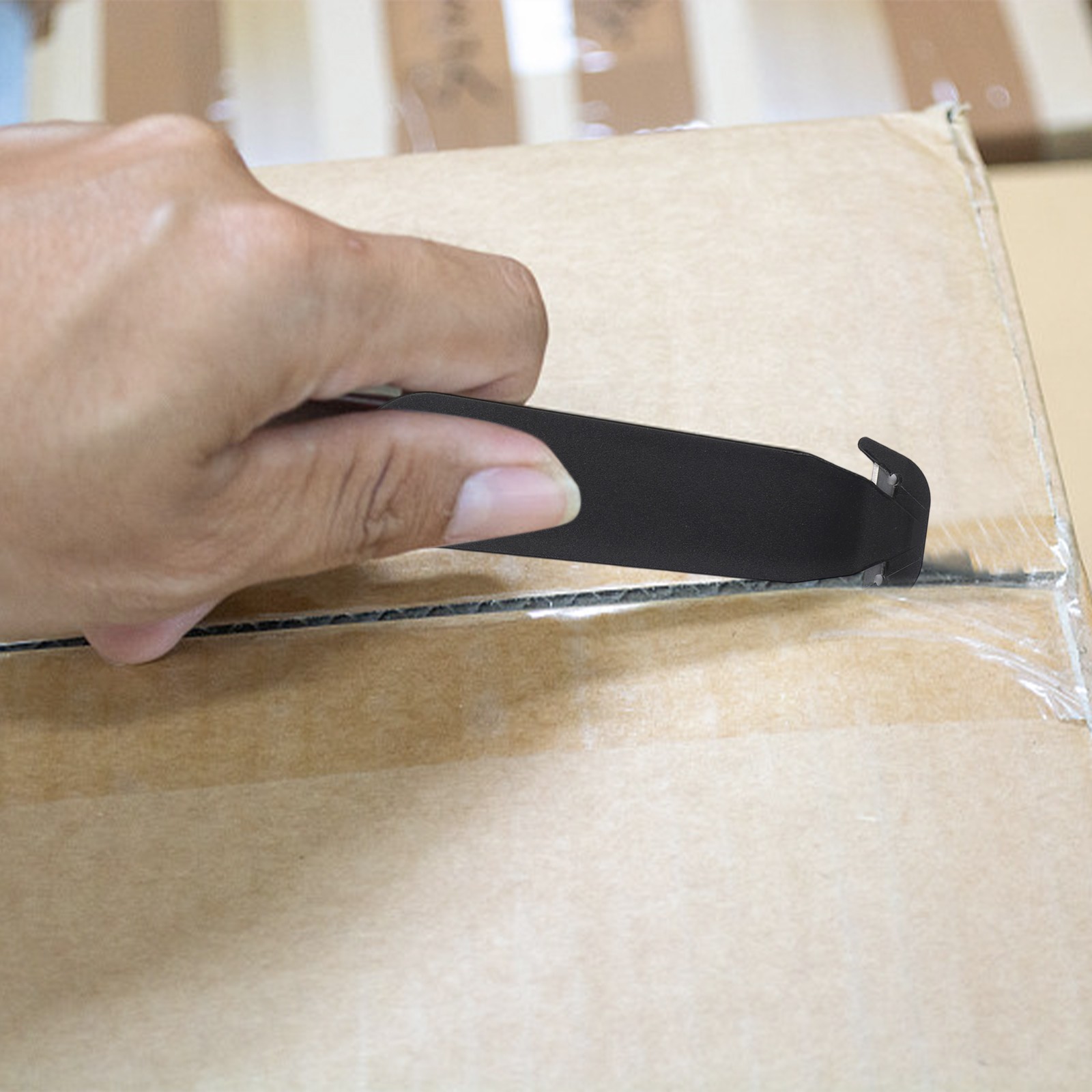 4 Stück leichte Sicherheits-Boxschneider für effizientes Folien- und Papiersch - Produktbild 2