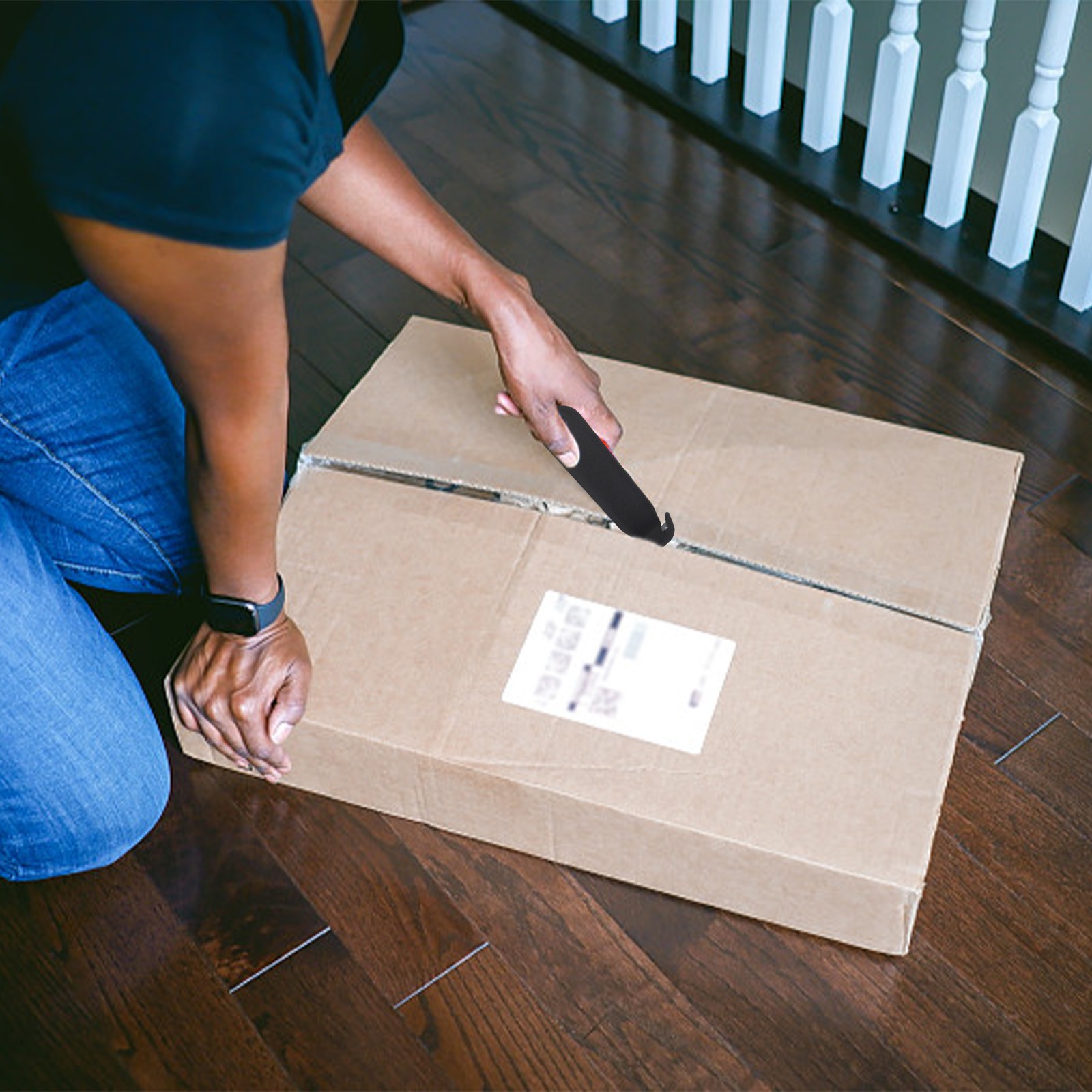 4 Stück leichte Sicherheits-Boxschneider für effizientes Folien- und Papiersch