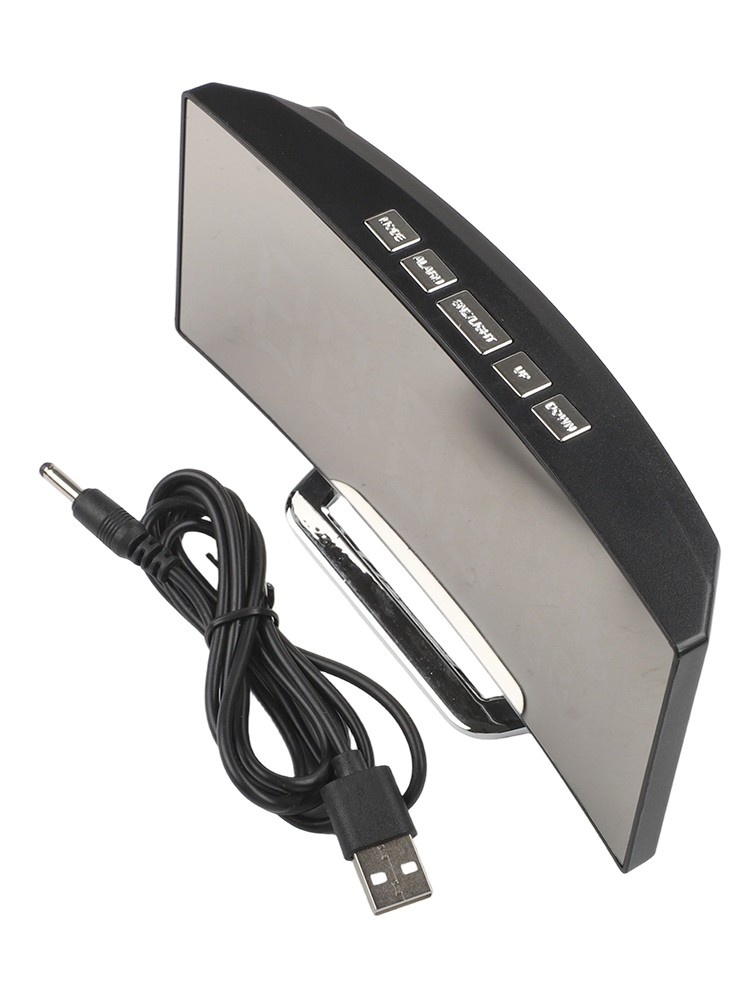 LED Digital Alarm Clock with Adjustable Brightness and Humidity Display