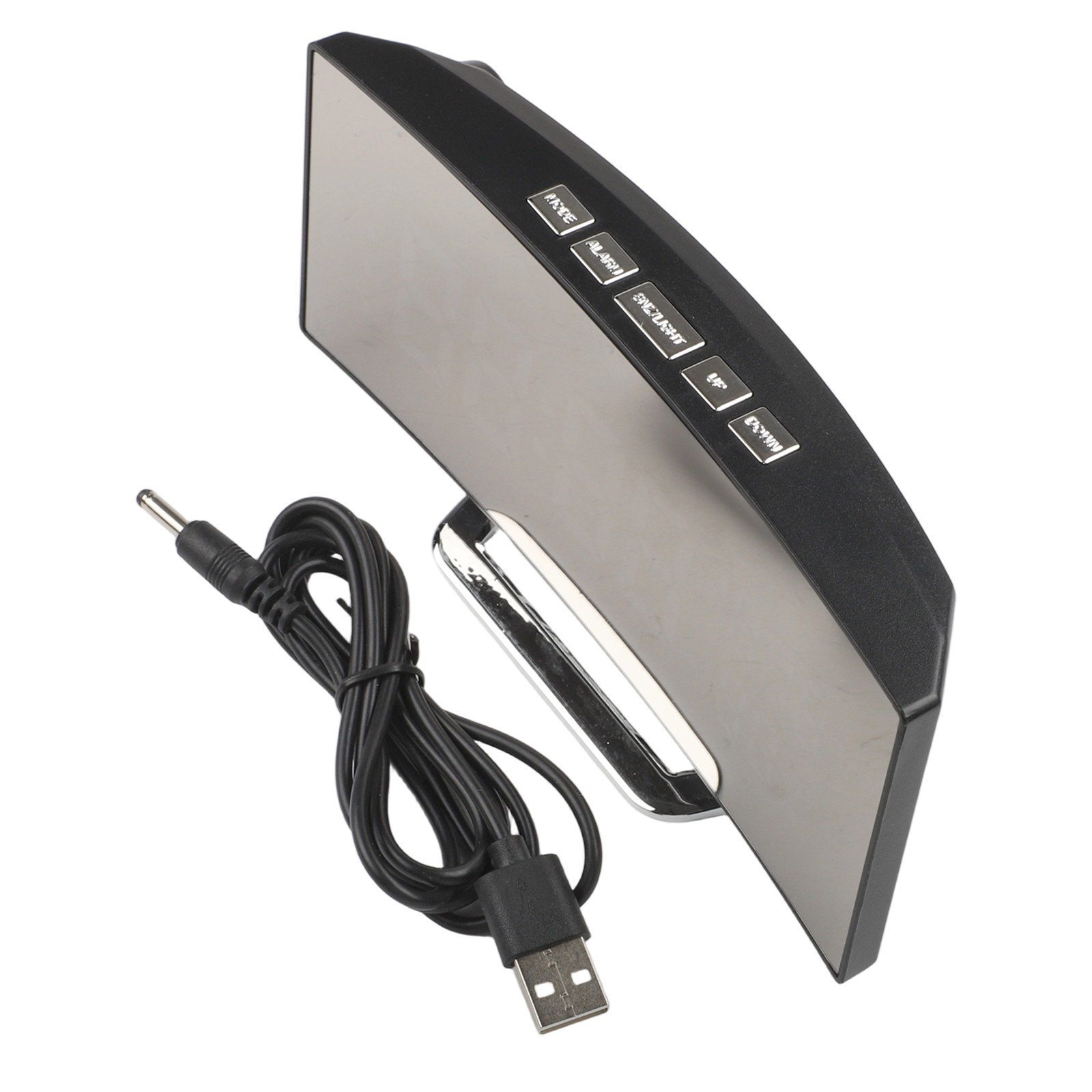 LED Digital Alarm Clock with Adjustable Brightness and Humidity Display