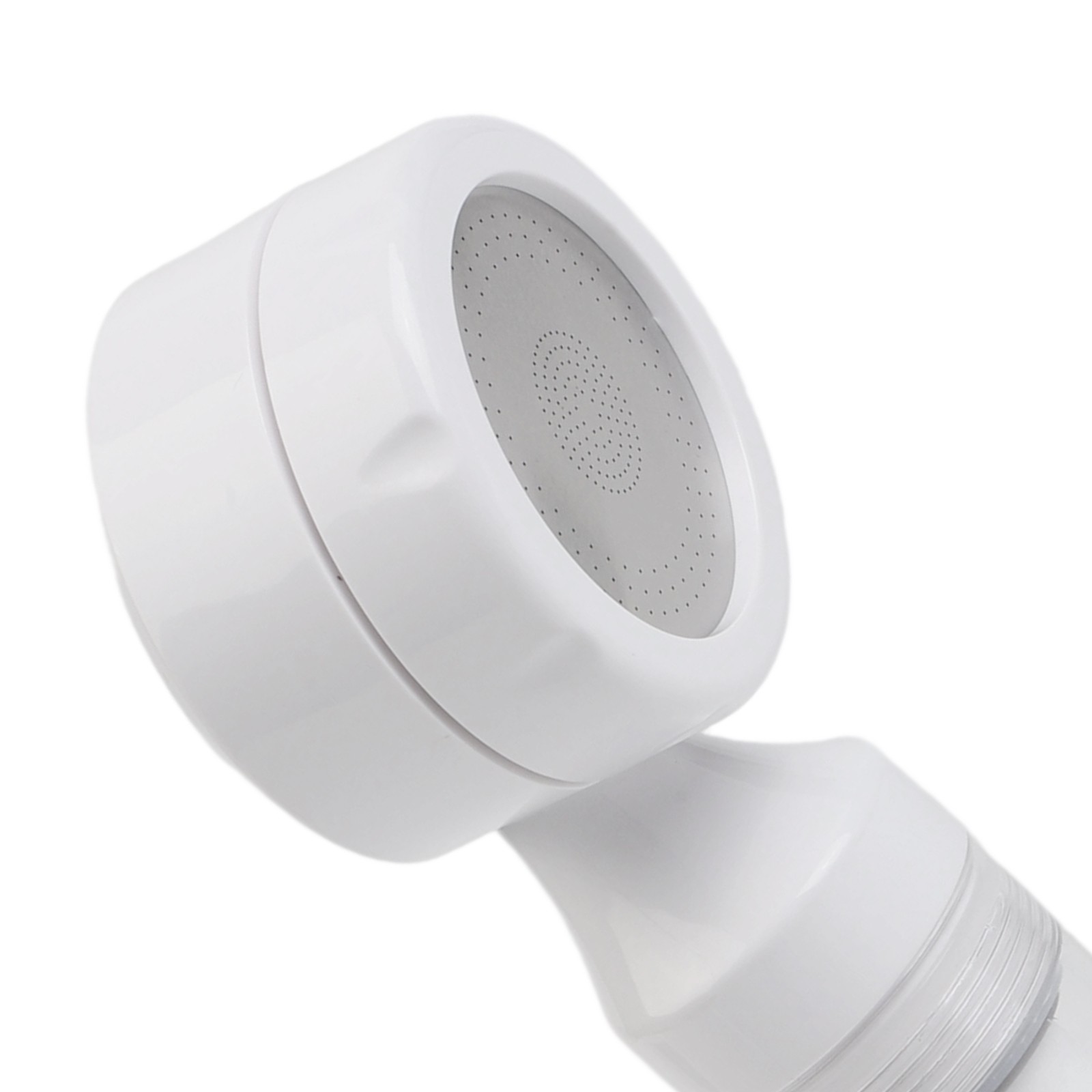 Pressurized travel showerhead with filter portable lightweight for hotel use