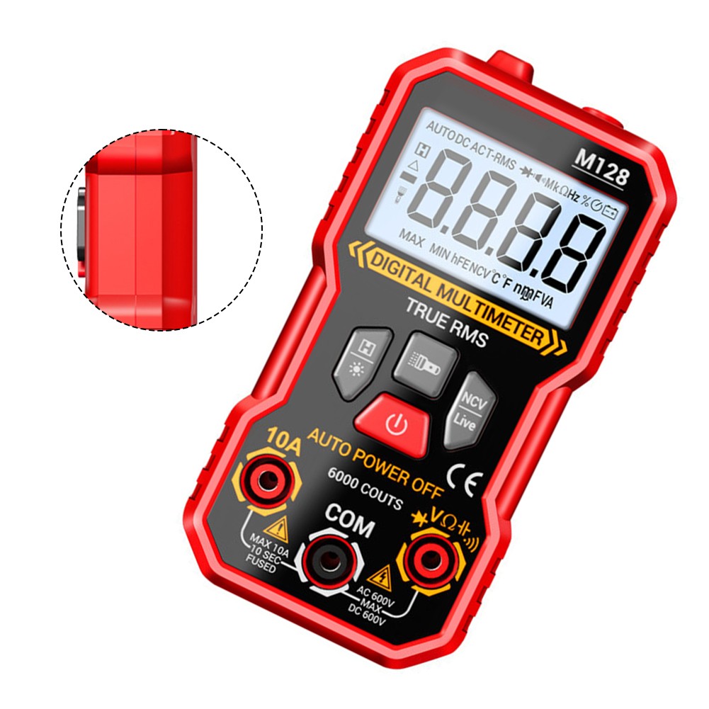 Auto Range Digital Multimeter Tester with Wire ID and Safety Voltage Detection