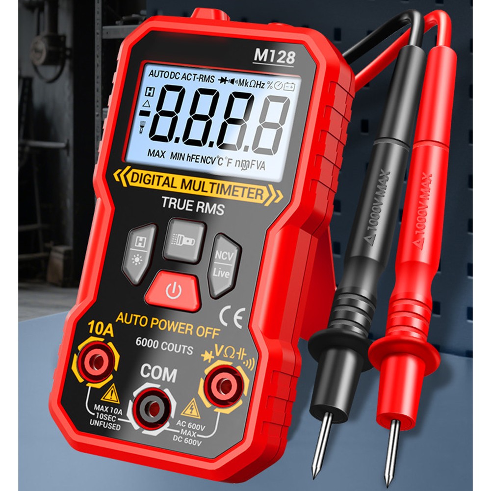 Portable Digital Multimeter Tester with Flashlight and Auto Power Off Feature