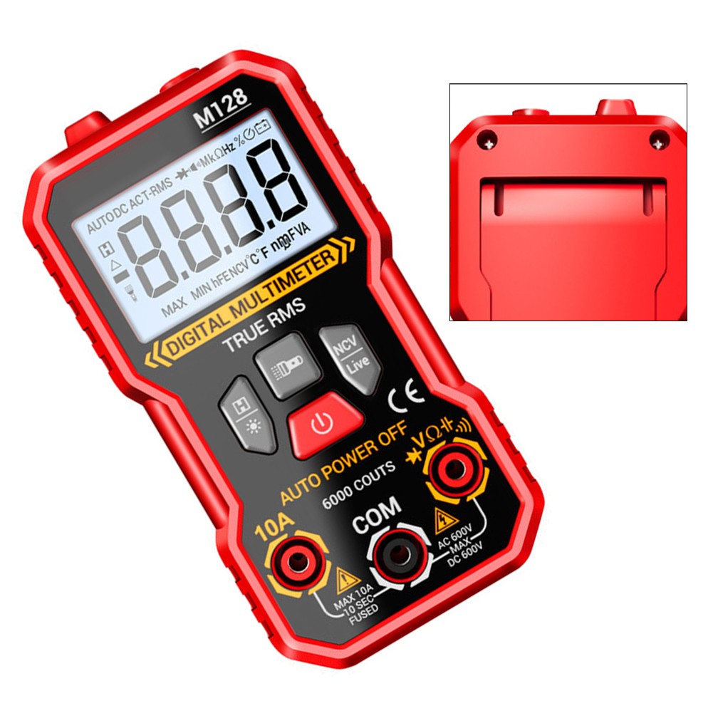 Auto Range Digital Multimeter Tester with Wire ID and Safety Voltage Detection