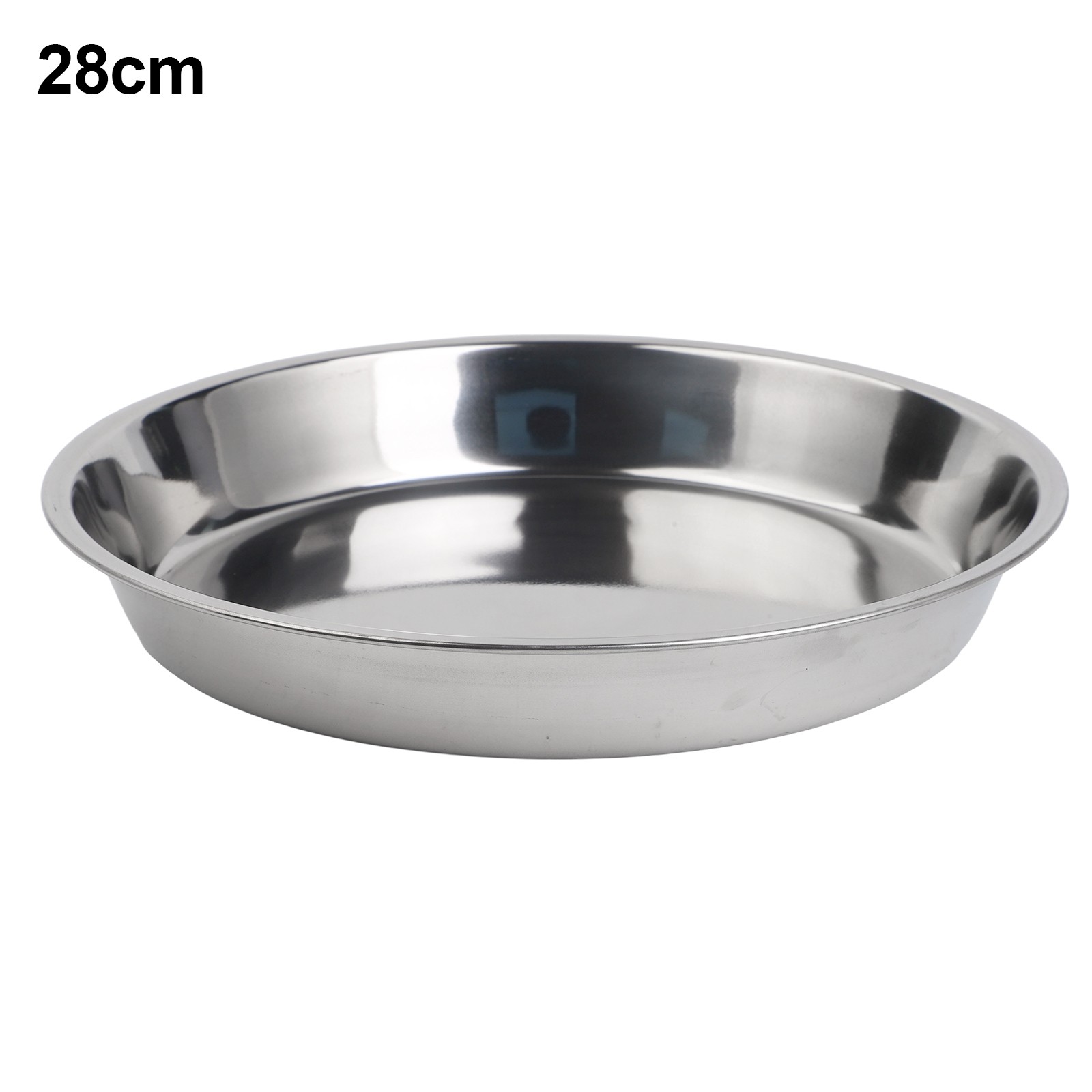 Plate Serving Dishes Round Stainless Steel 26 28 30 32 36cm Cold Crust - Picture 15 of 24