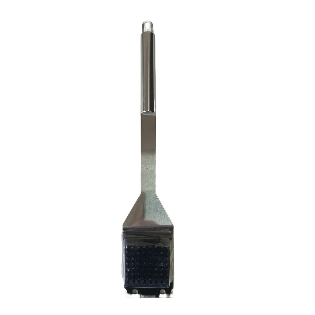 Grill Brush with Stainless Steel Scraper for Charcoal and Electric Use