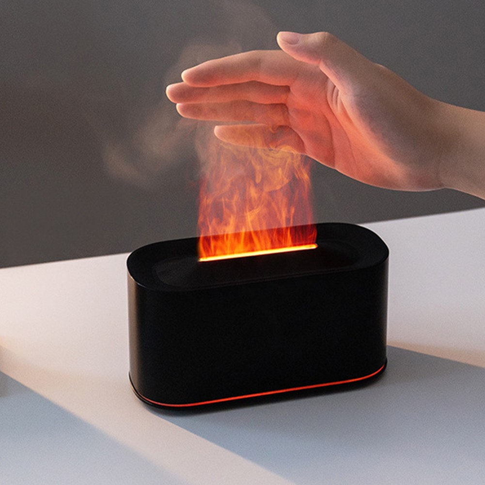 220ml for AROMA Diffuser with Fireplace Flame Look and Cool Mist Technology