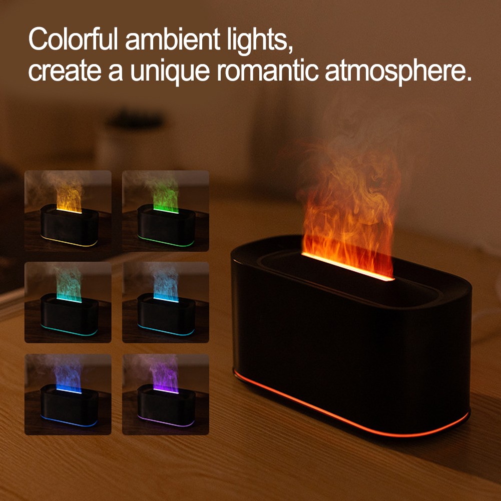 220ml for AROMA Diffuser with Fireplace Flame Look and Cool Mist Technology