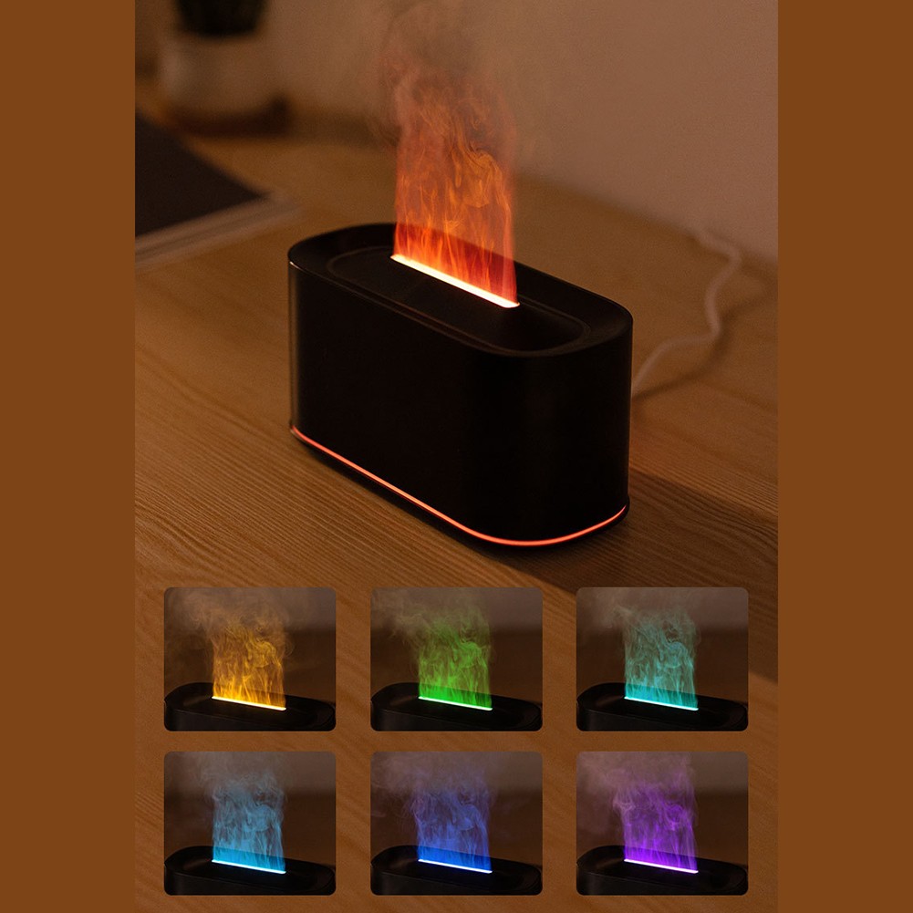 220ml for AROMA Diffuser with Fireplace Flame Look and Cool Mist Technology