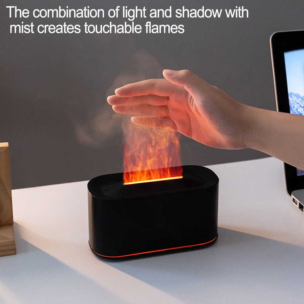 220ml for AROMA Diffuser with Fireplace Flame Look and Cool Mist Technology