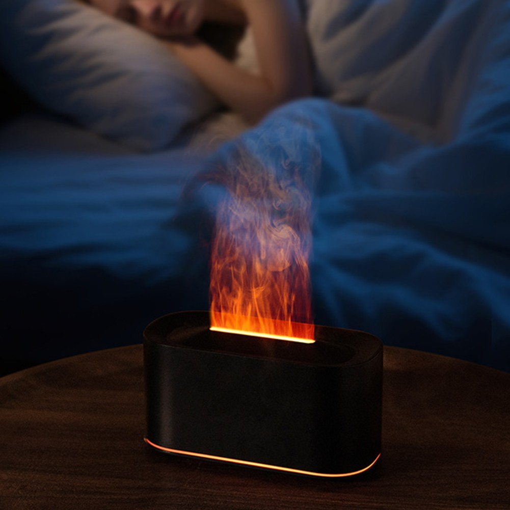 220ml for AROMA Diffuser with Fireplace Flame Look and Cool Mist Technology
