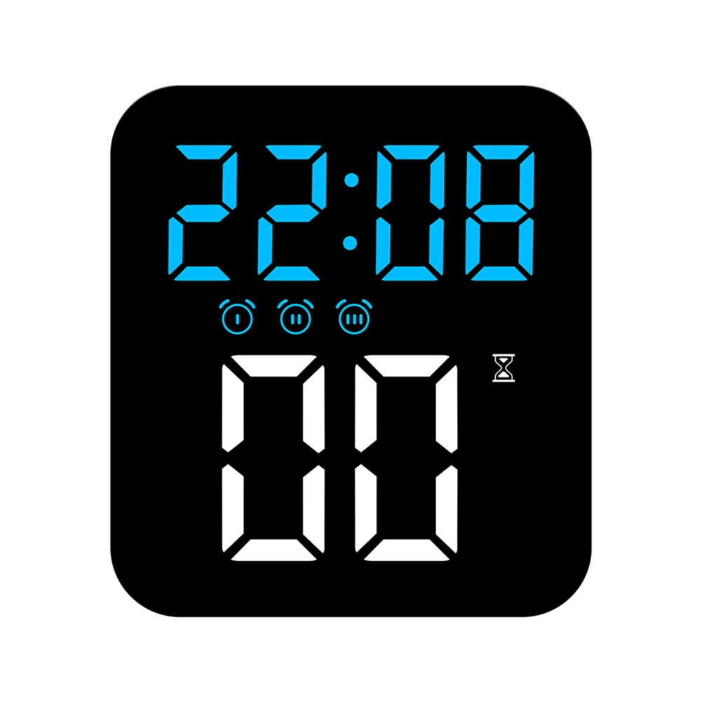 Multifunctional LED Alarm Clock with Silent Operation Adjustable Brightness