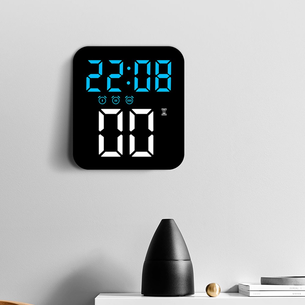 LED Digitaler Wecker mit 3 Alarmen und Helligkeitsregelung für einfache Anzeige - Bild 12 von 24