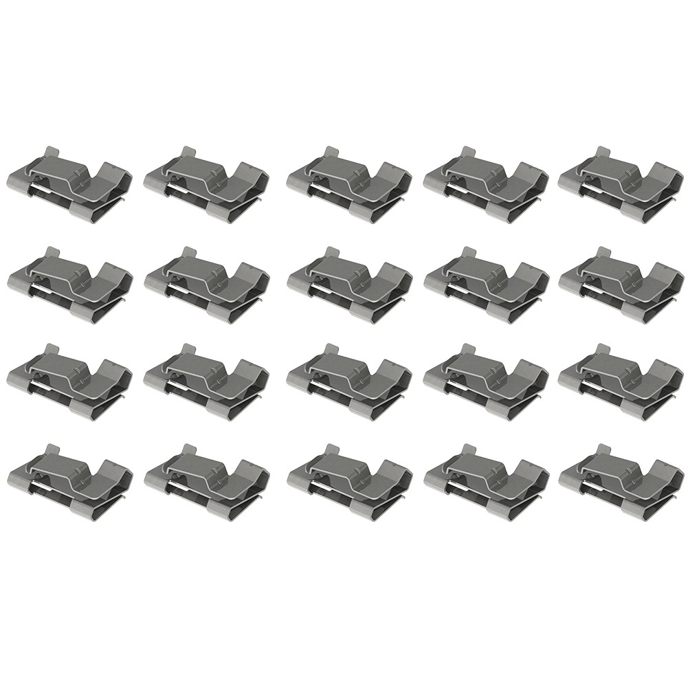 Solar PV Cable Clips 304 Stainless Steel Cable Holder Secure Hold 20PCS Package