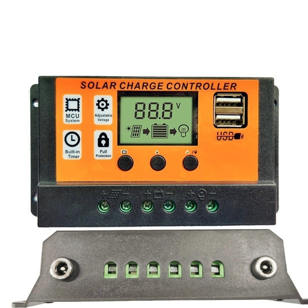 For Solar Charge Controller with Dual USB and DC Port for Safe Battery Charging