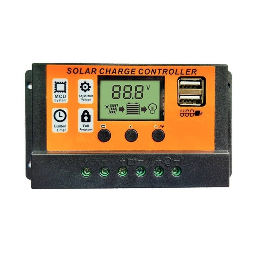 For Solar Charge Controller with Dual USB and DC Port for Safe Battery Charging