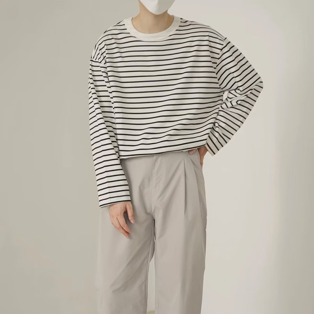 Casual Outing Korean Casual Tops 95% Polyester 5% Spandex All-match Clothing